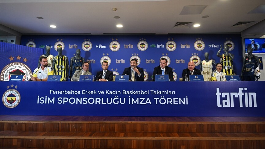 Fenerbahçe basketbol takımlarının isim sponsoru Tarfin oldu: 2 yıllık anlaşma, erkek takımda 4. isim sponsoru