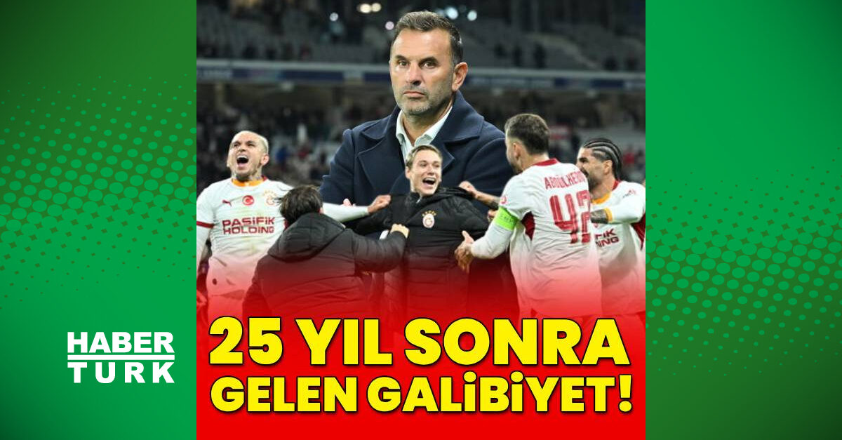 Galatasaray 25 yıl sonra Fransa'da kazandı: Lille'i yenen ilk Türk takımı oldu