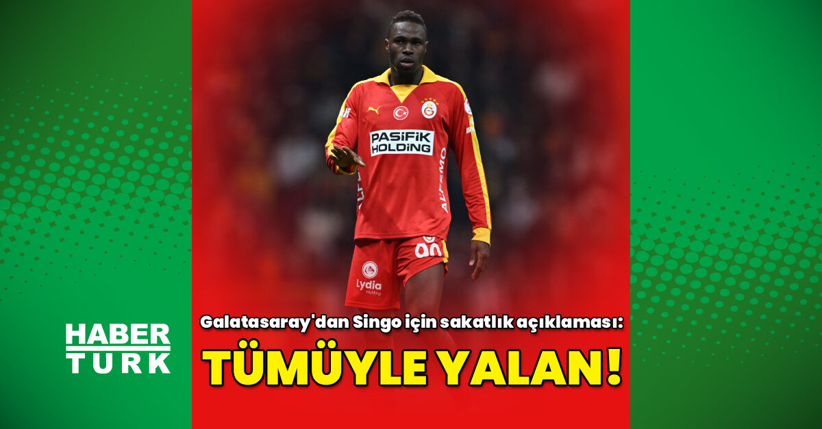 Galatasaray'dan Singo açıklaması: Aşil tendonu koptu haberleri kasıtlı ve tümüyle yalan