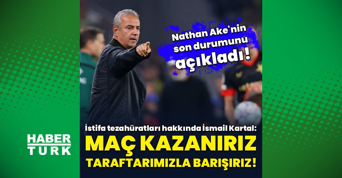 İsmail Kartal istifa tezahüratlarına yanıt verdi: Derbi var, kazanırız, barışırız