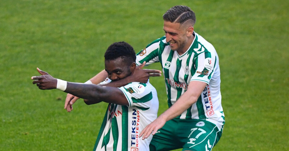 Konyaspor, Gençlerbirliği'ni 2-0 yendi: Awaziem iki gol attı, Tongya penaltıyı kaçırdı