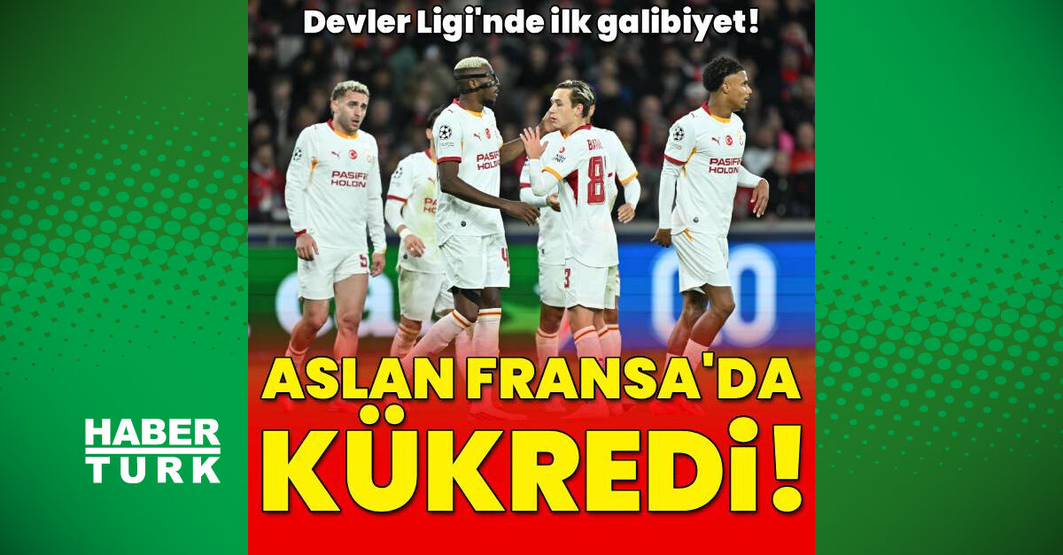 Galatasaray Lille deplasmanında 4-2 kazandı: Şampiyonlar Ligi'nde ilk galibiyet