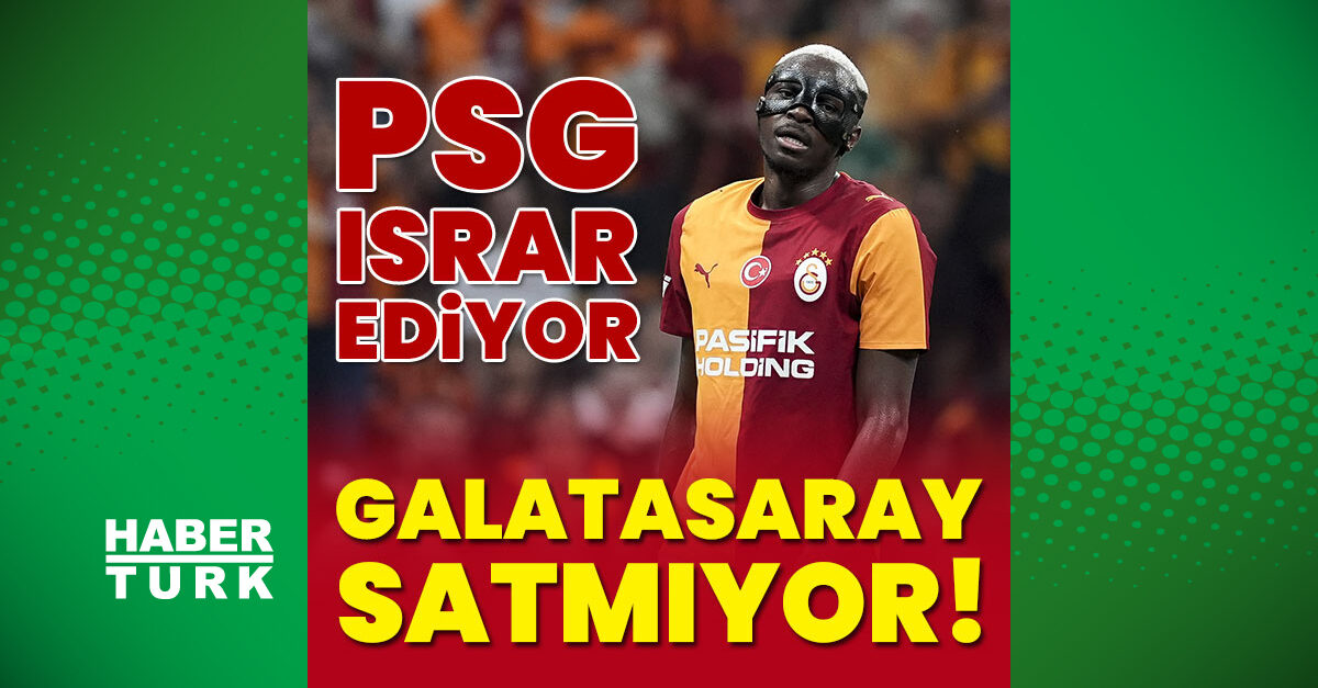 Sport.fr: PSG Osimhen'den vazgeçmiyor, "yıllar sürse de doğru anı bekliyor"; Galatasaray 75 milyon euroluk golcüyü satmıyor, sözleşme 2029'a kadar